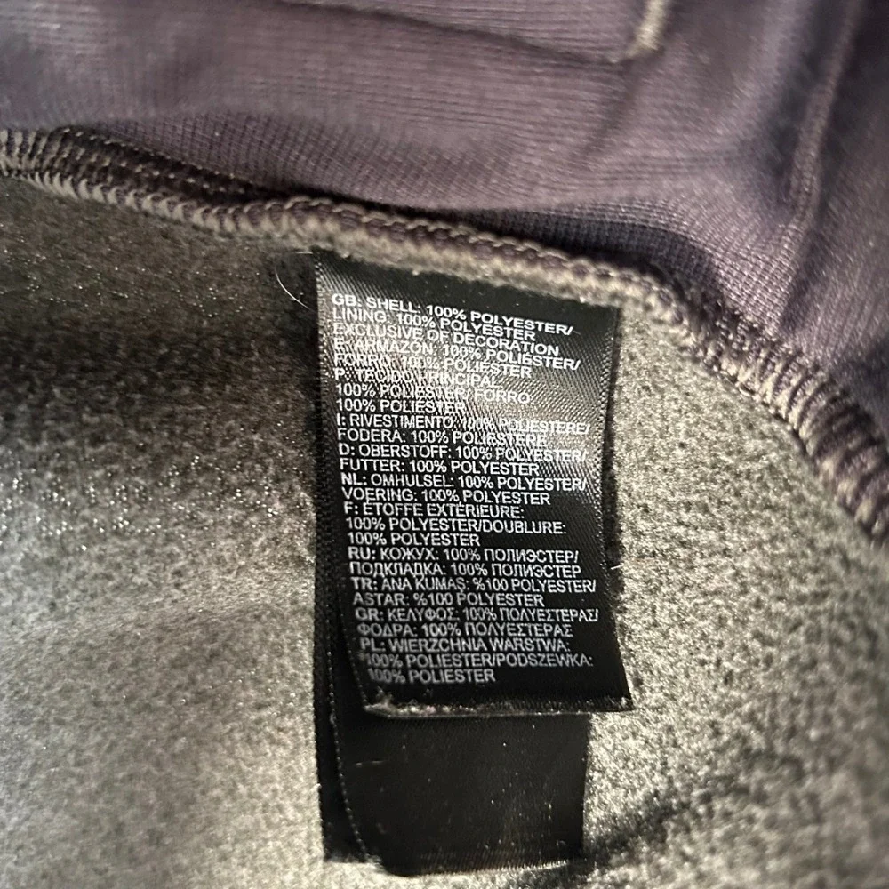 The North Face Mens Fleece Pullover 1/4‎ Zip Gray Size S
